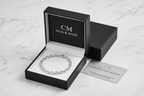 Bracciale argento 925 maglia marinara in cofanetto CM Silver Jewels con certificato – confezione regalo su marmo