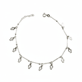 Dettaglio charm croci cavigliera argento 925 – CM Silver Jewels
