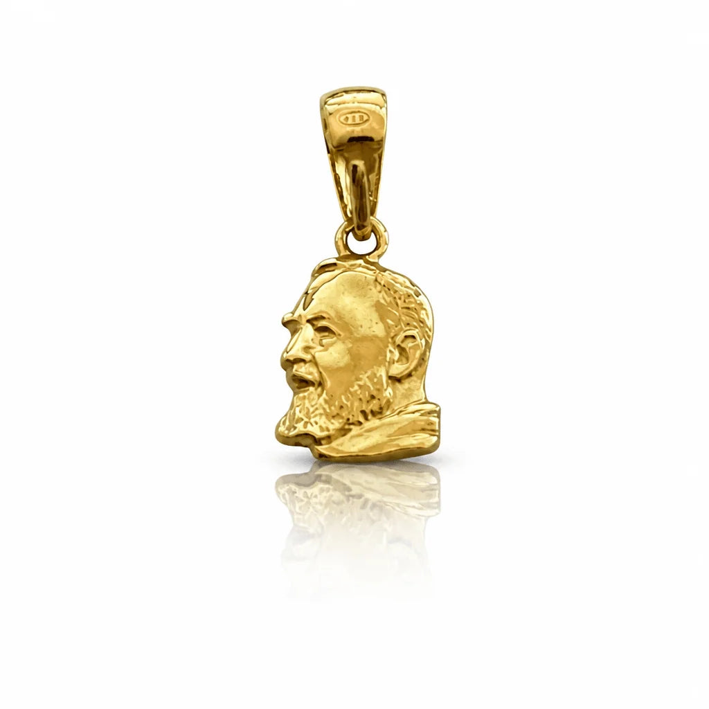 Collana Argento 925 Pop Corn con Padre Pio 40–50 cm | CM Silver Jewels