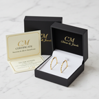 Cofanetto CM Silver Jewels - orecchini torchon 37mm
