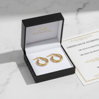 Cofanetto CM Silver & Jewels - orecchini tubolari oro 18k