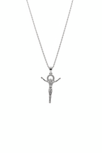 Collana Crocifisso in Argento 925 Placcata Oro – Design Elegante e Luminoso