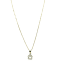 Collana Casa del Cuore in Argento 925 Placcato Oro – Gioiello Luminoso da 45 cm - Gioielleria CM SILVER & JEWELS