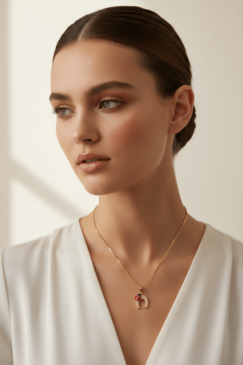 Lifestyle – Collana Ferro di Cavallo su modella 2026