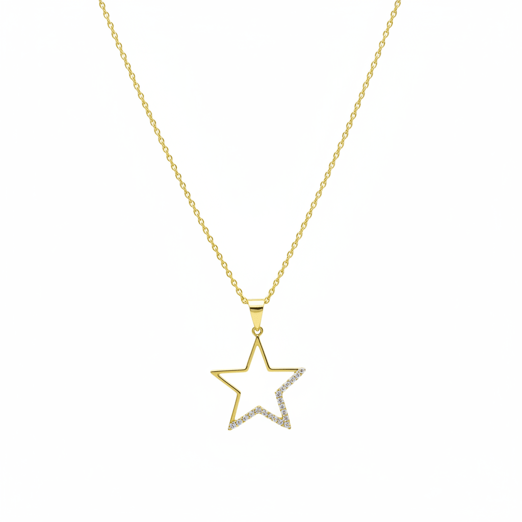 Hero Shot – Collana Stella Brillante Placcato Oro