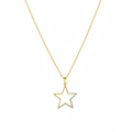 Hero Shot – Collana Stella Brillante Placcato Oro