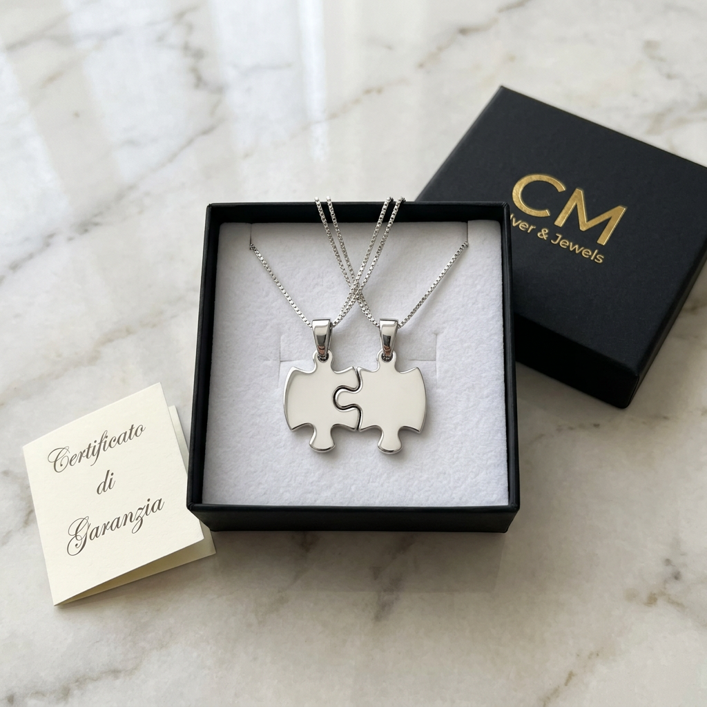 Confezione del puzzle con due veneziane e certificato