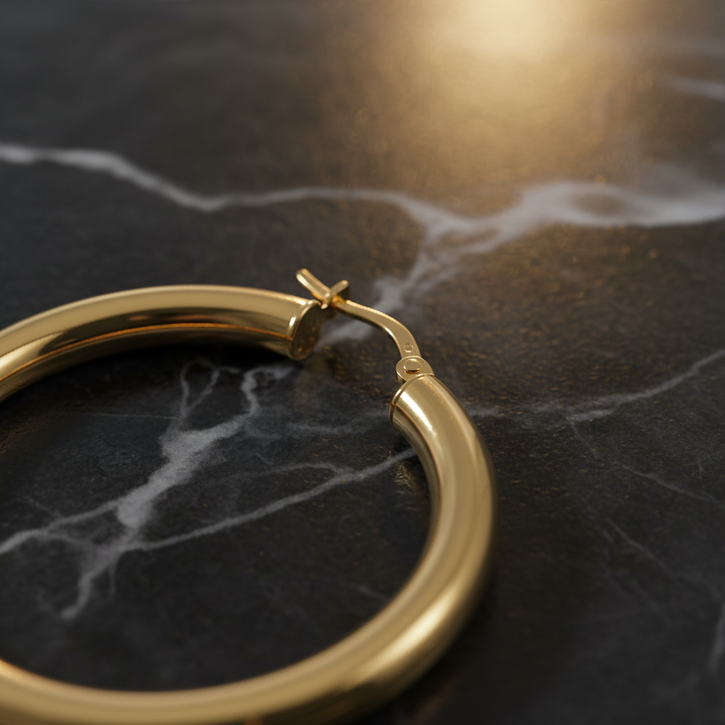 Detail Shot – Macro finitura oro e cerniera