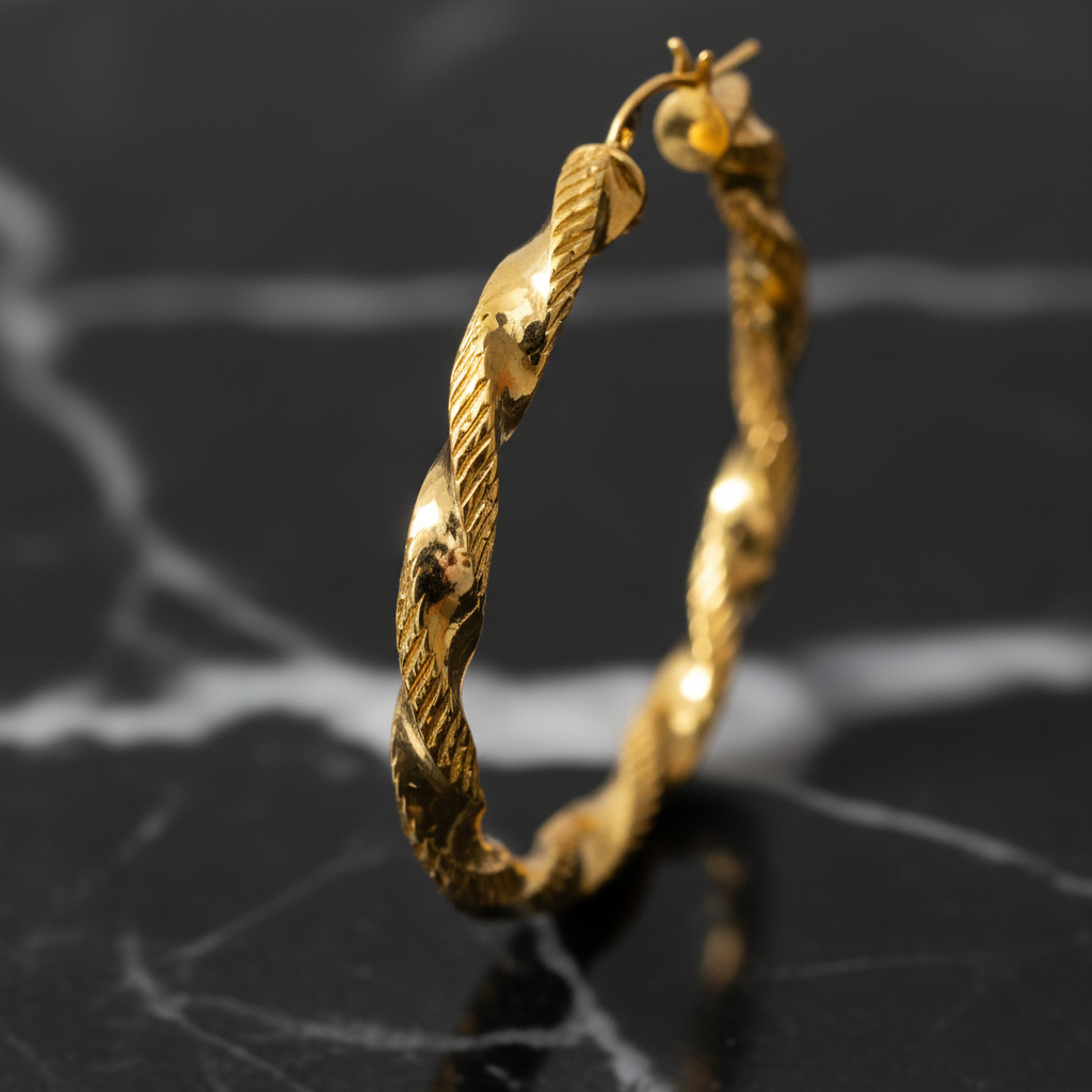 Detail Shot – Macro lavorazione tortile oro 24kt