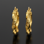 Detail Shot – Macro orecchini cerchio oro 18k