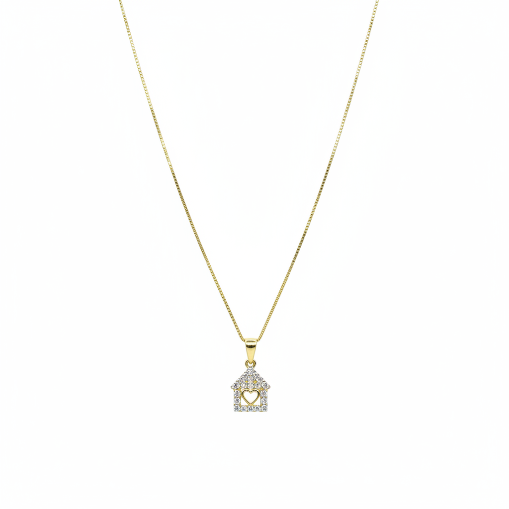 Hero Shot – Collana Casetta Cuore Placcato Oro