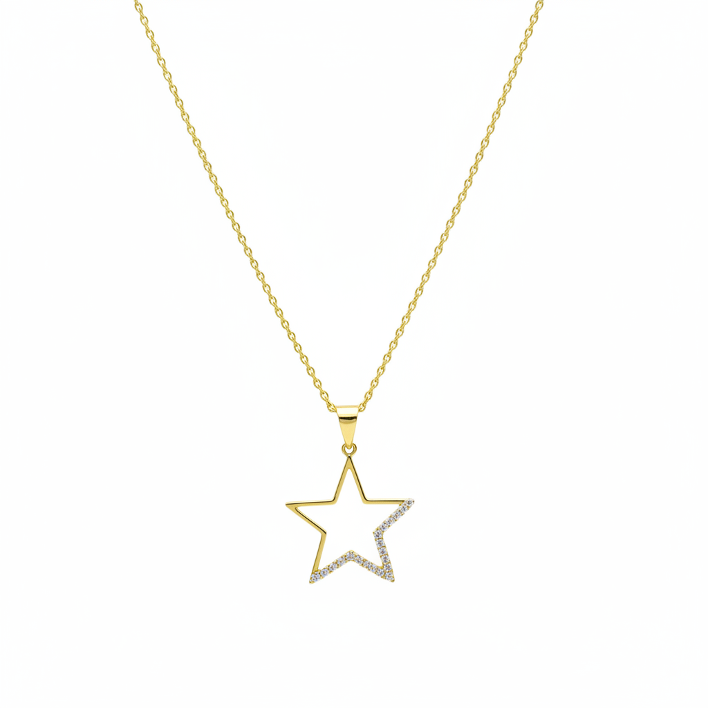 Hero Shot – Collana Stella Brillante Placcato Oro