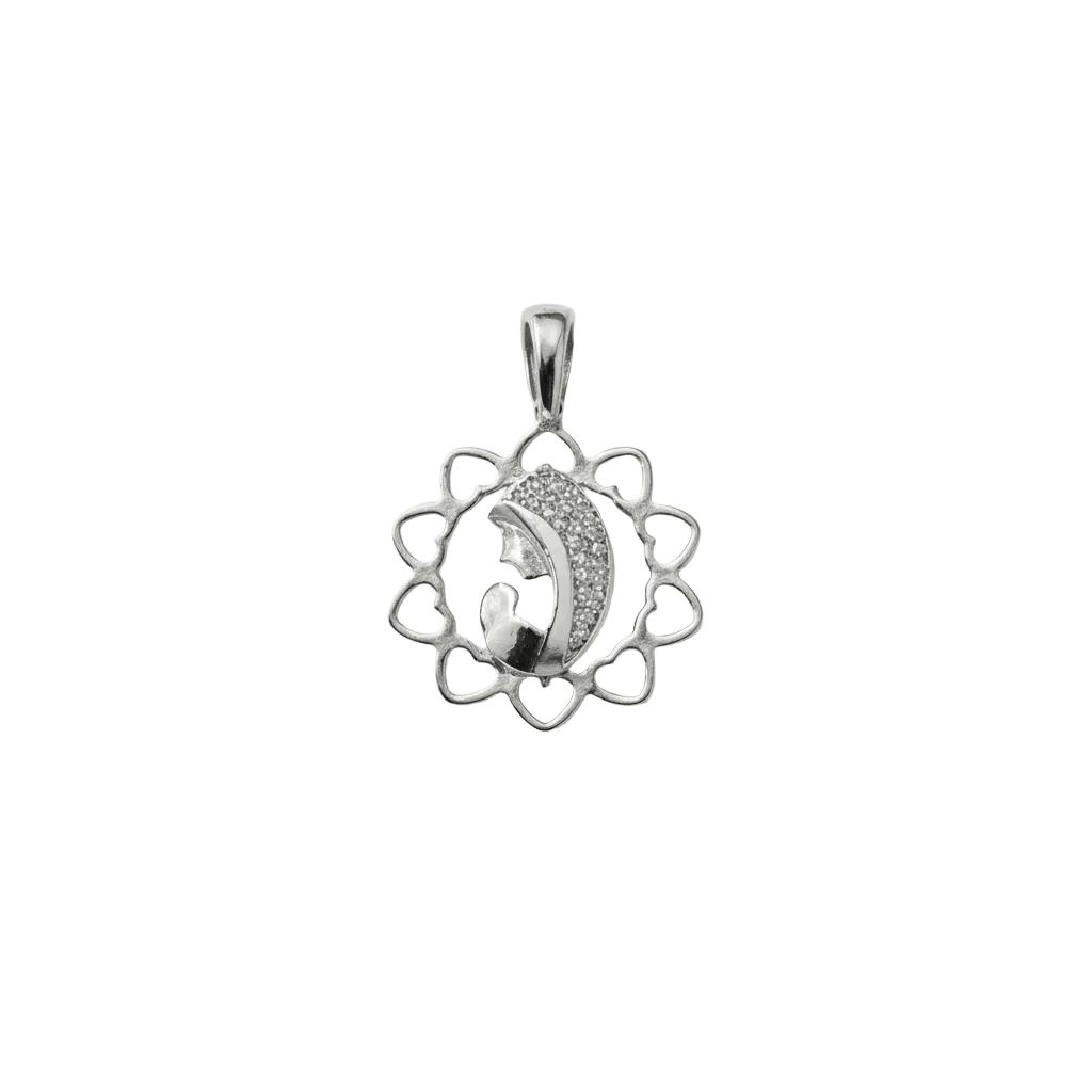 Hero Shot – Pendente Madonna Oro Bianco 18kt