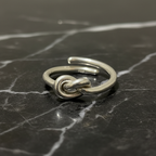 Anello Nodo in Argento 925 – Misura Regolabile | CM Silver Jewels