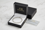 Bracciale argento 925 maglia marinara in cofanetto CM Silver Jewels con certificato – confezione regalo su marmo