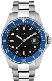 Orologio Lorenz in Acciaio con Ghiera Blu Datario, LZ26959EE
