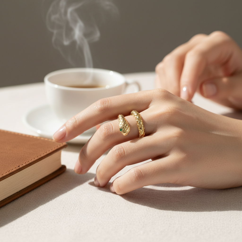 Lifestyle — Anello Serpente indossato