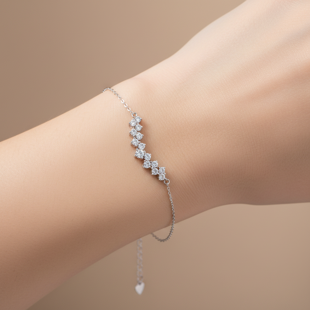 Lifestyle - Bracciale barra zirconi
