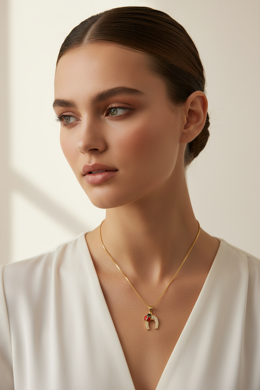 Lifestyle – Collana Ferro di Cavallo su modella 2026