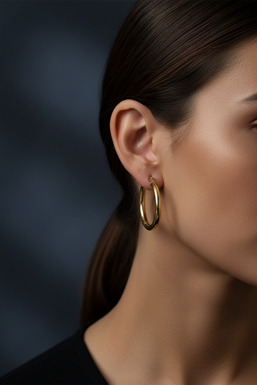 Lifestyle – Creola oro placcata indossata