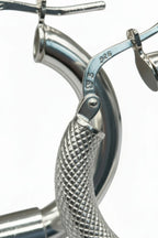 Orecchini a cerchio in Argento 925 satinati e lucidi – Diametro 3 cm - CM Silver Jewels