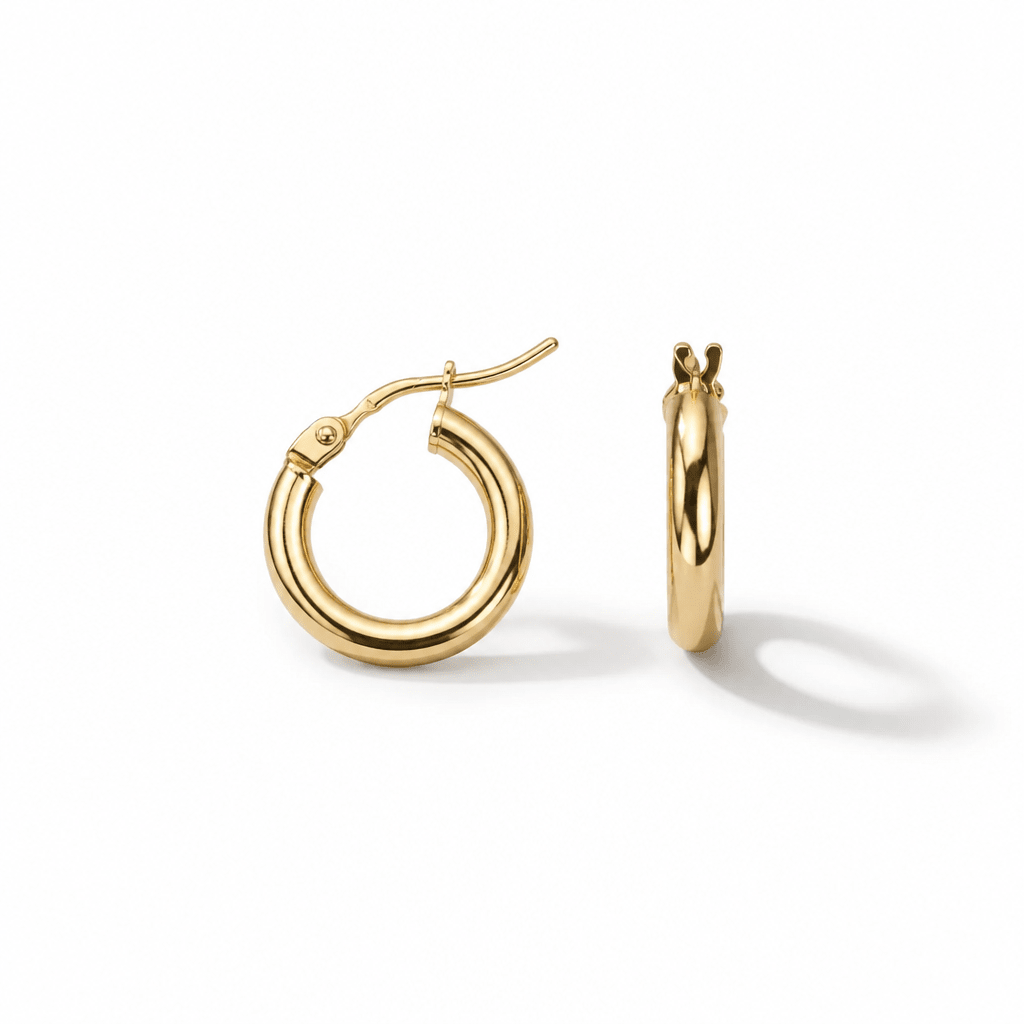 orecchini  cerchio in oro 18 k (750)