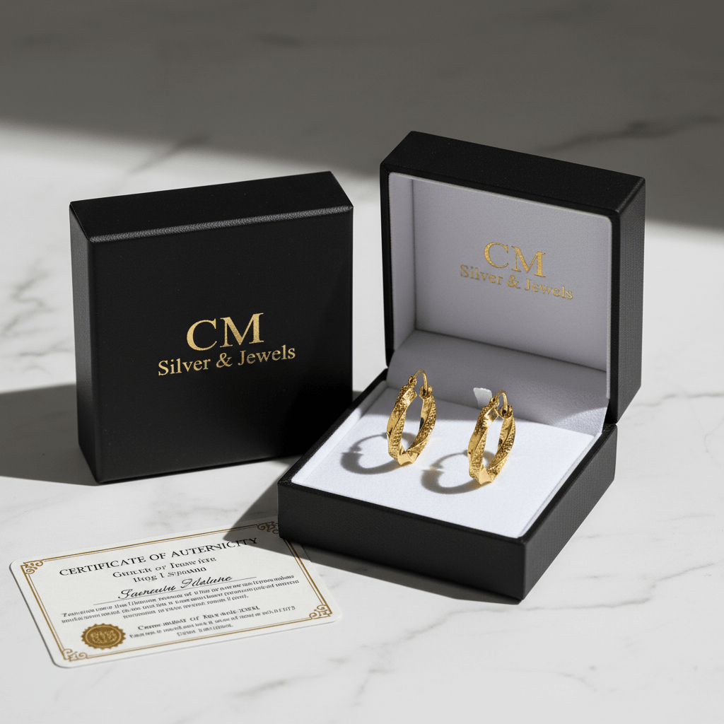 Cofanetto CM Silver Jewels – Orecchini Cerchio Oro 18k