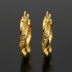Detail Shot – Macro orecchini cerchio oro 18k