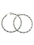 Orecchini a Cerchio Intrecciati in Argento 925 artigianali - Eleganti e Luminosi - CM Silver Jewels
