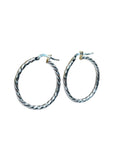 Orecchini a Cerchio Intrecciati in Argento 925 – Eleganza Luminosa Senza Tempo - CM Silver Jewels