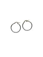 Orecchini a Cerchio Intrecciati in Argento 925 – Eleganza Luminosa Senza Tempo - CM Silver Jewels