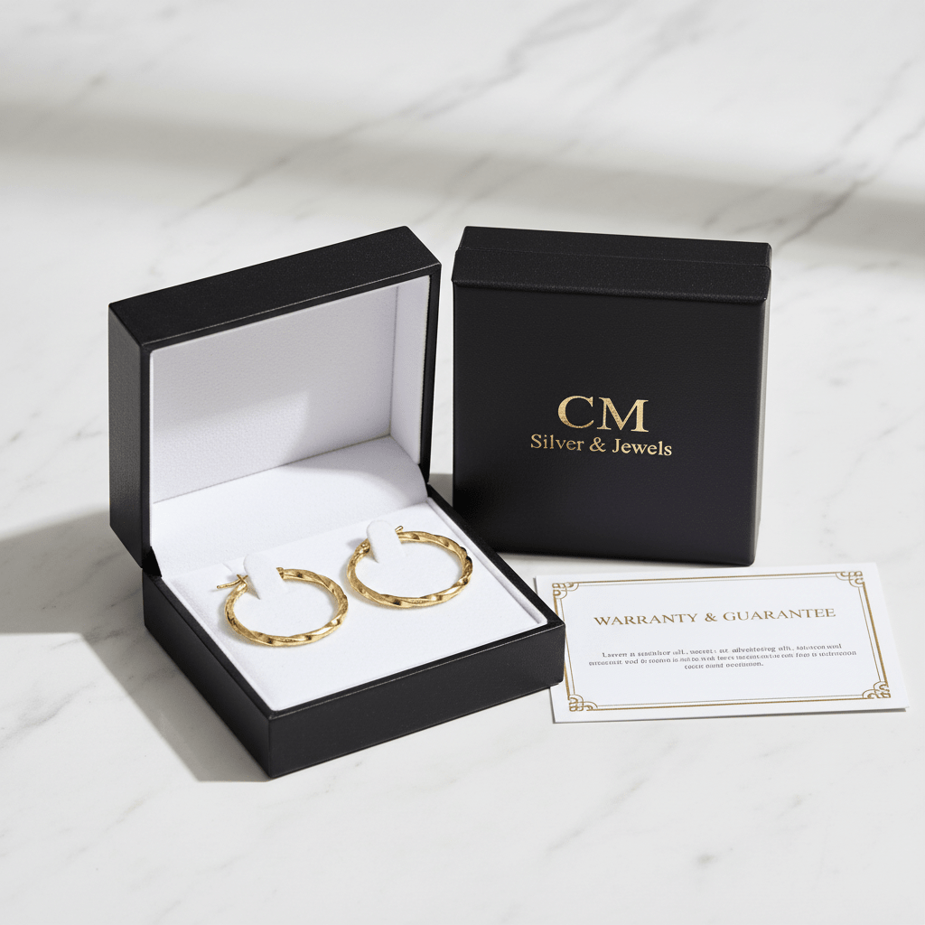 Cofanetto CM Silver & Jewels - orecchini torchon oro 18k