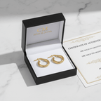 Cofanetto CM Silver & Jewels - orecchini tubolari oro 18k