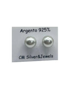 Orecchini Donna in Argento 925 con Perla Argentata