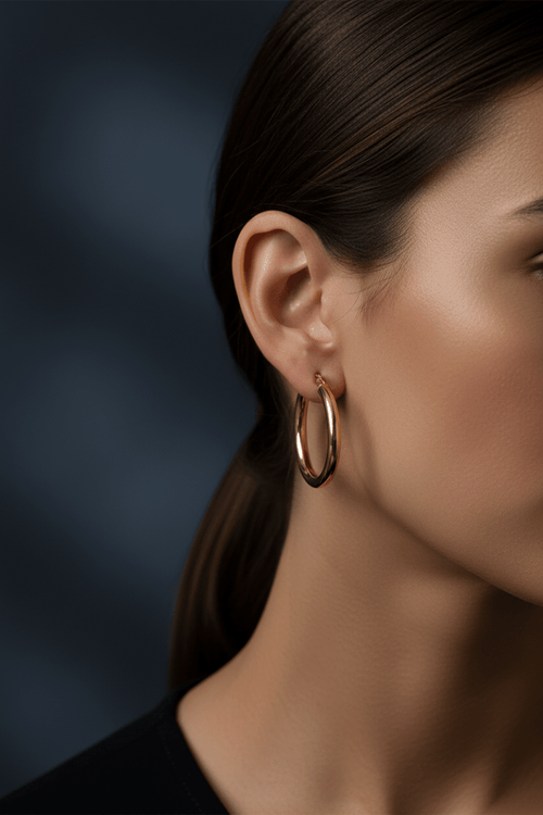 Lifestyle – Creola oro placcata indossata