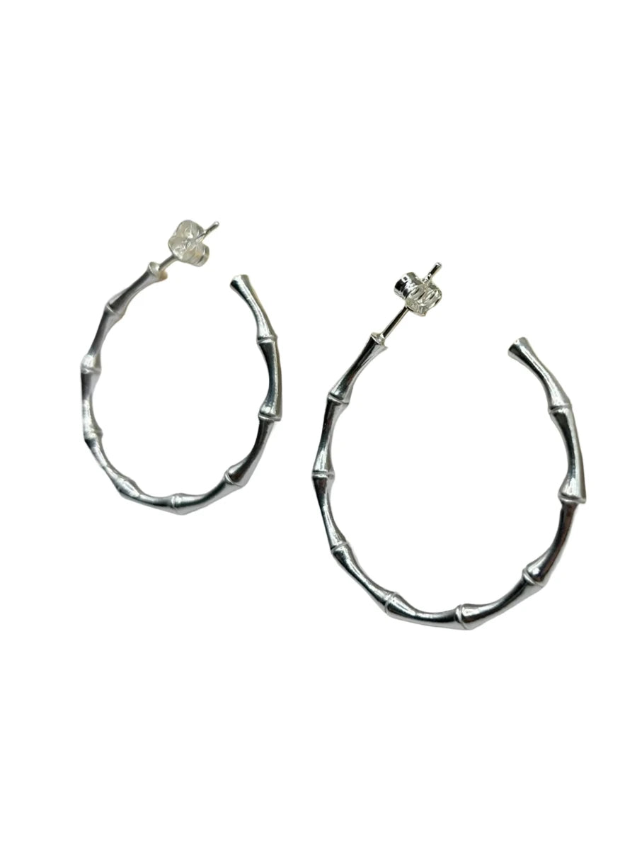 ORECCHINI IN ARGENTO 925% CERCHIO SEMI APERTI E LAVORATI - CM Silver Jewels