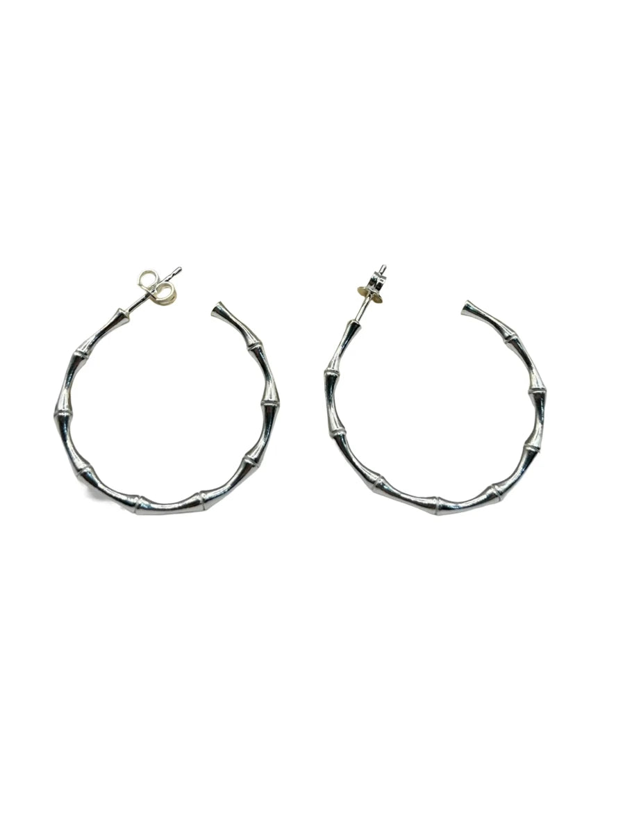 ORECCHINI IN ARGENTO 925% CERCHIO SEMI APERTI E LAVORATI - CM Silver Jewels