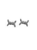Orecchini Nodo in Argento 925 con Zirconi - CM Silver Jewels