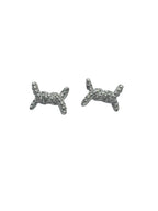 Orecchini Nodo in Argento 925 con Zirconi - CM Silver Jewels