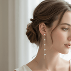 Lifestyle - Orecchini perle indossati