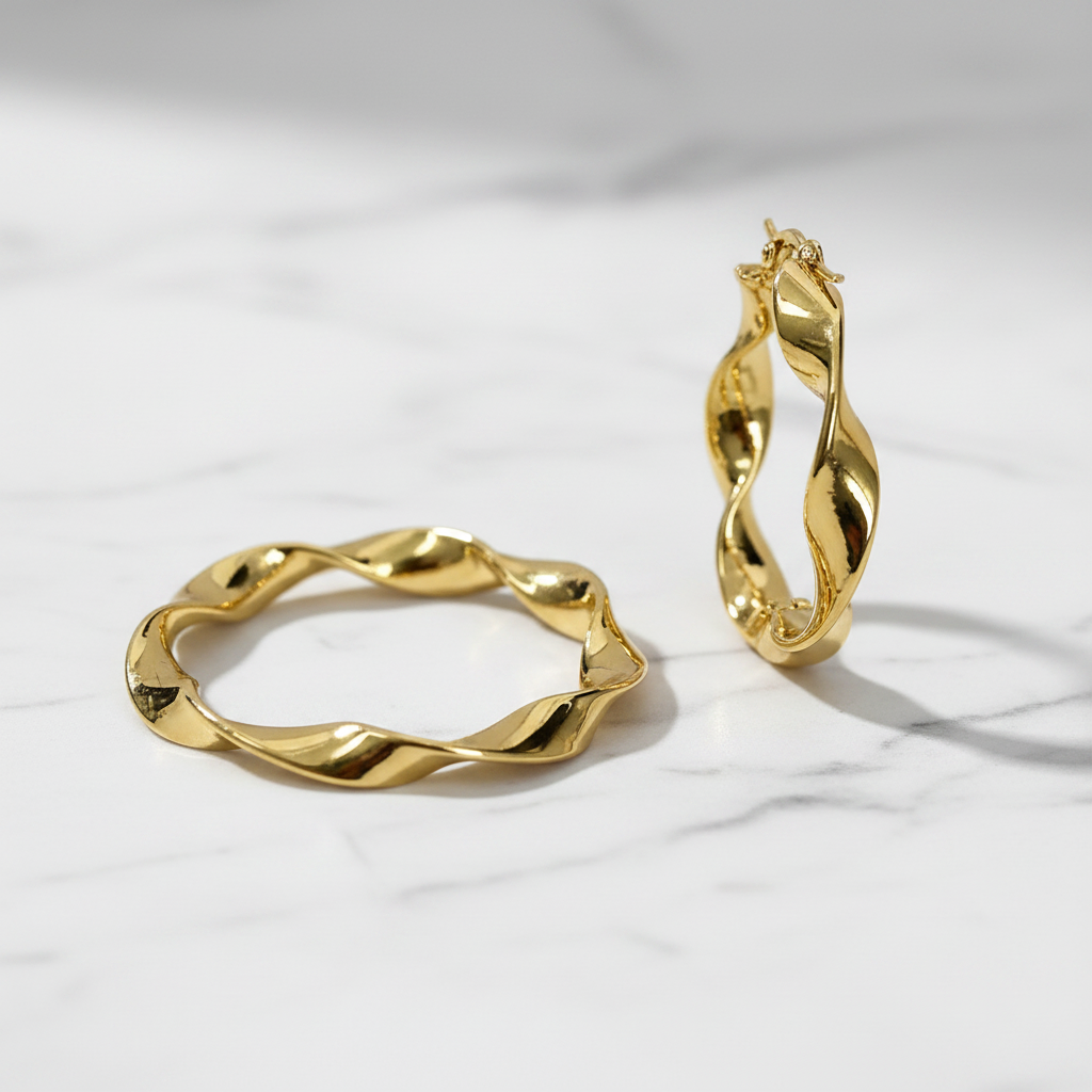 Orecchini Tortile Oro 18k – Angolo