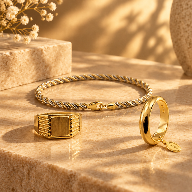 Oro 18k - tre pezzi