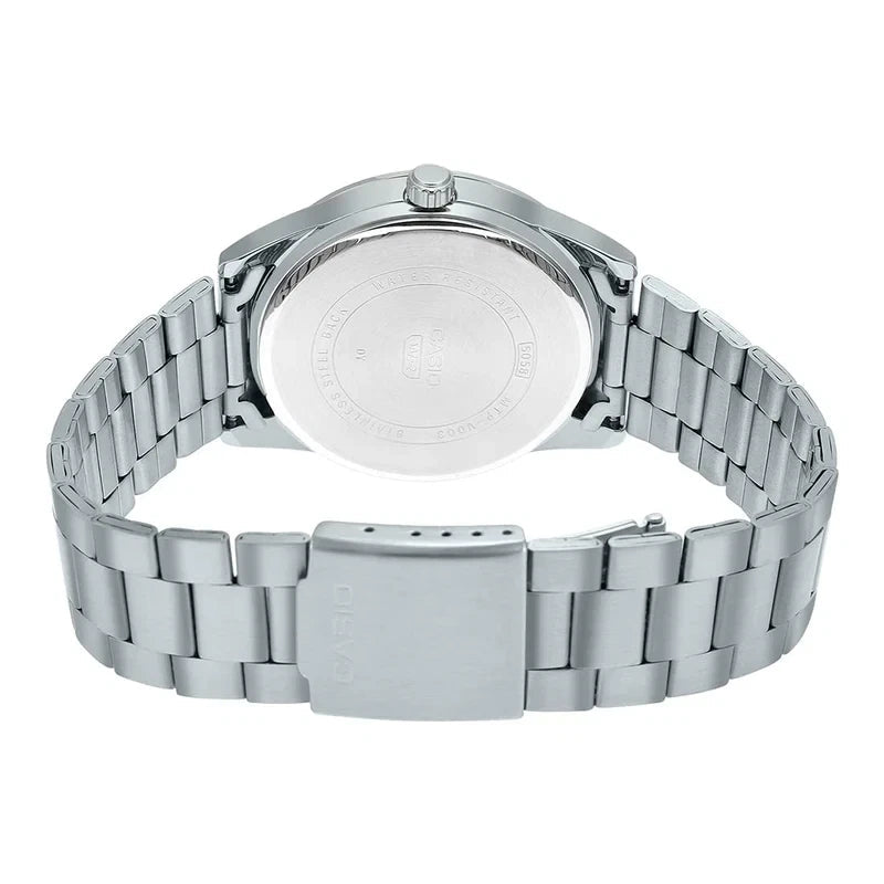 OROLOGIO CASIOMTP-VD03D-3A1UDF Uomo acciaio Quadrante VERDE 41mm con Data - Gioielleria CM SILVER & JEWELS