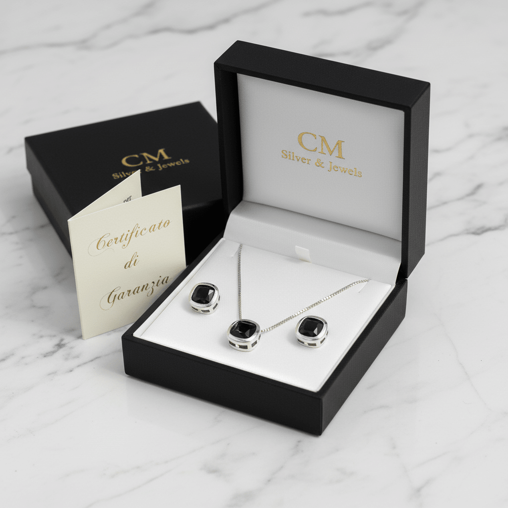 Cofanetto CM Silver & Jewels – Parure Pietra Nera