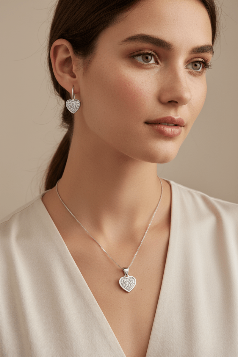 Lifestyle – Parure Cuore Brillante su modella 2026
