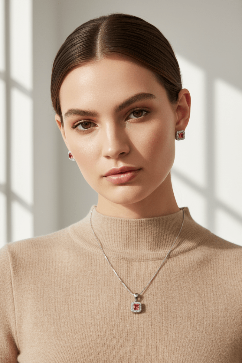Lifestyle – Parure Pink Luxe su modella