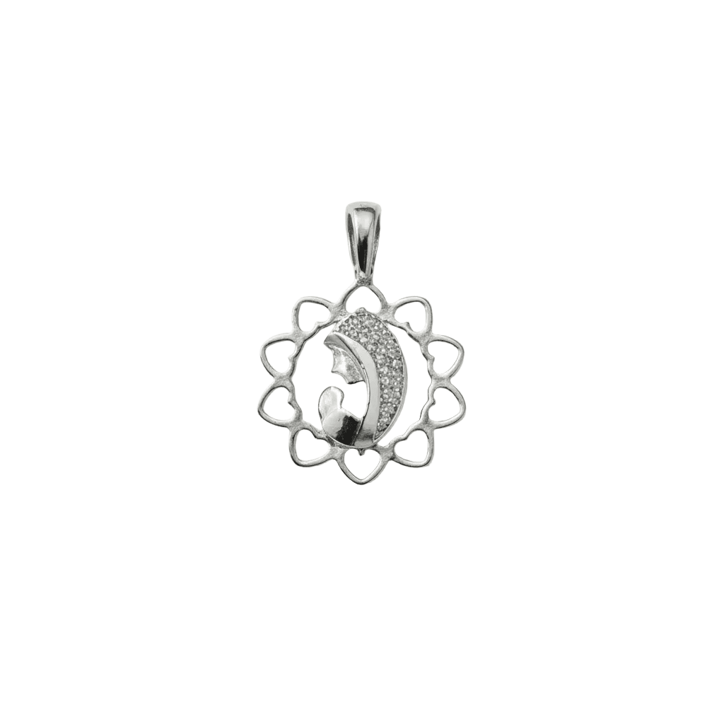 Hero Shot – Pendente Madonna Oro Bianco 18kt