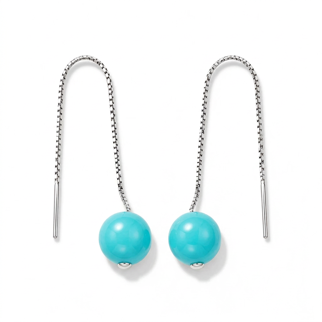 pendenti con perla turchese