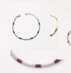 Bracciale in Argento 925 con Pietre Colorate – Lunghezza 16+3 cm | CM Silver Jewels