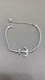 Bracciale in Argento 925 con Ancora – Lunghezza Regolabile 17,5–23 cm | CM Silver Jewels